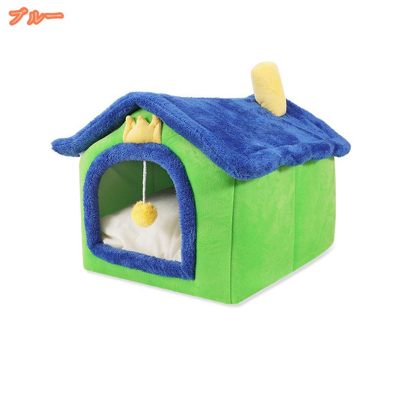 猫 ベッド 冬 小さめ 通年 猫ハウス ペットベッド ドーム型 ペット用ベッド 犬 マ...