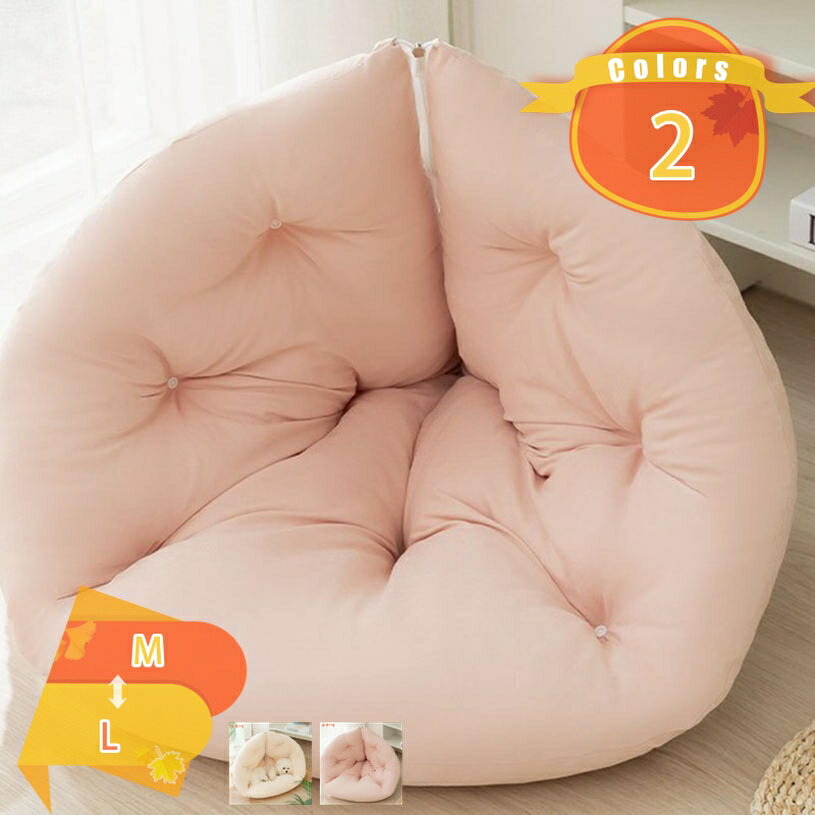 表地素材：ポリエステル内部素材：ポリエステル詰め物素材：ポリエステル半包囲のデザイン: 安心感があり、飼い主の腕の中にいるかのような感覚を提供。多機能: ベッドとして使用することもできるし、マットとしても利用可能。特定のポイントの設計: 綿...