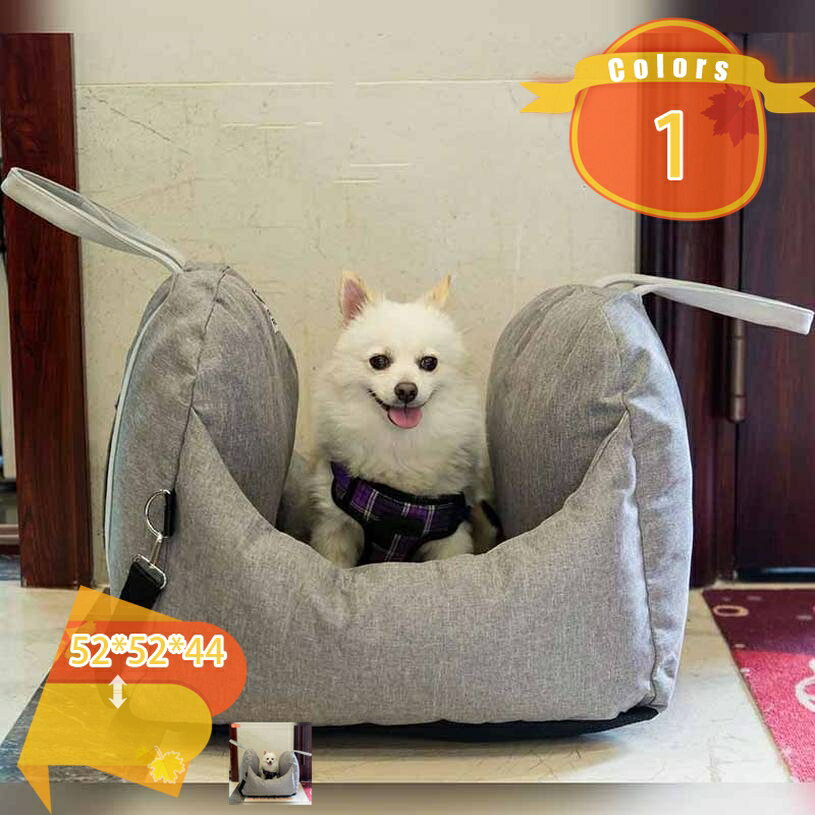 300円OFFクーポン ペット 犬 猫 ベッド ペット用ドライブボックス ソファ ふわふわ クッション 通気性いい 素材安心 ひんやり 寝袋 水洗い可 清潔 お手入れしやすい 2WAY 通年 冷房対策 猫 犬 折り畳み式 カバー取り外し可能 暖か グレー fascimo