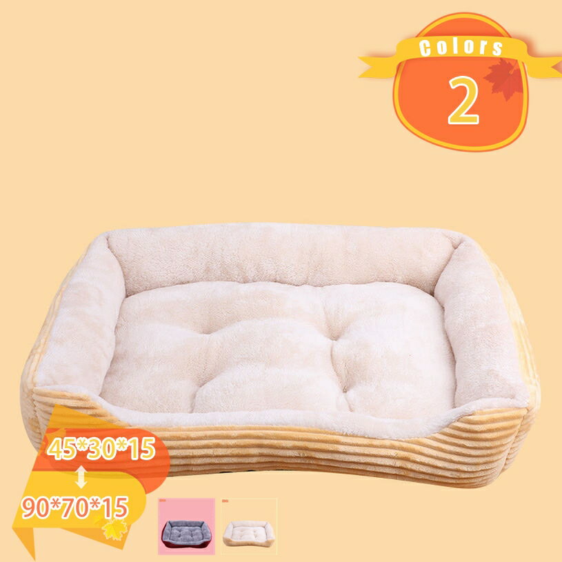300円OFFクーポン ペット用 スクエアベッド 枕付き 犬 ペット ベッド ペットベッド 犬用ベッド 角型 暖..