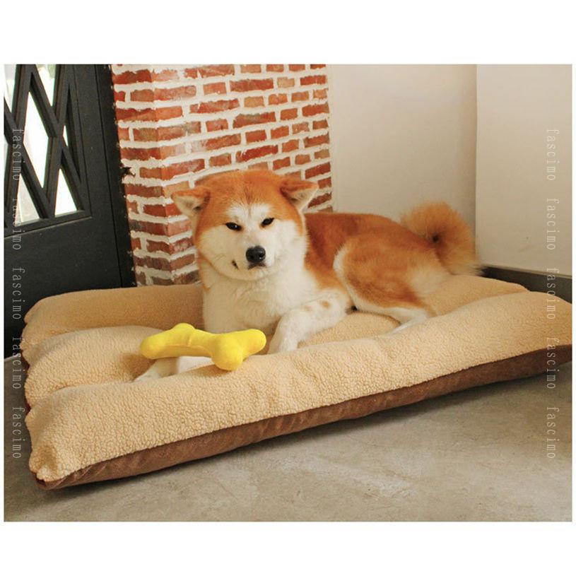 ペットベッド 犬 ベッド ふわふわ 大型犬 洗える ペット 猫 ベッド クッション マット 洗濯 通年 冬 60X100cm カバーは中身を取り外して洗うことができるのでいつでも清潔 滑り止め 洗える 寝床 小型 中型 キャット 犬 兼用 マット オールシーズン fascimo 3