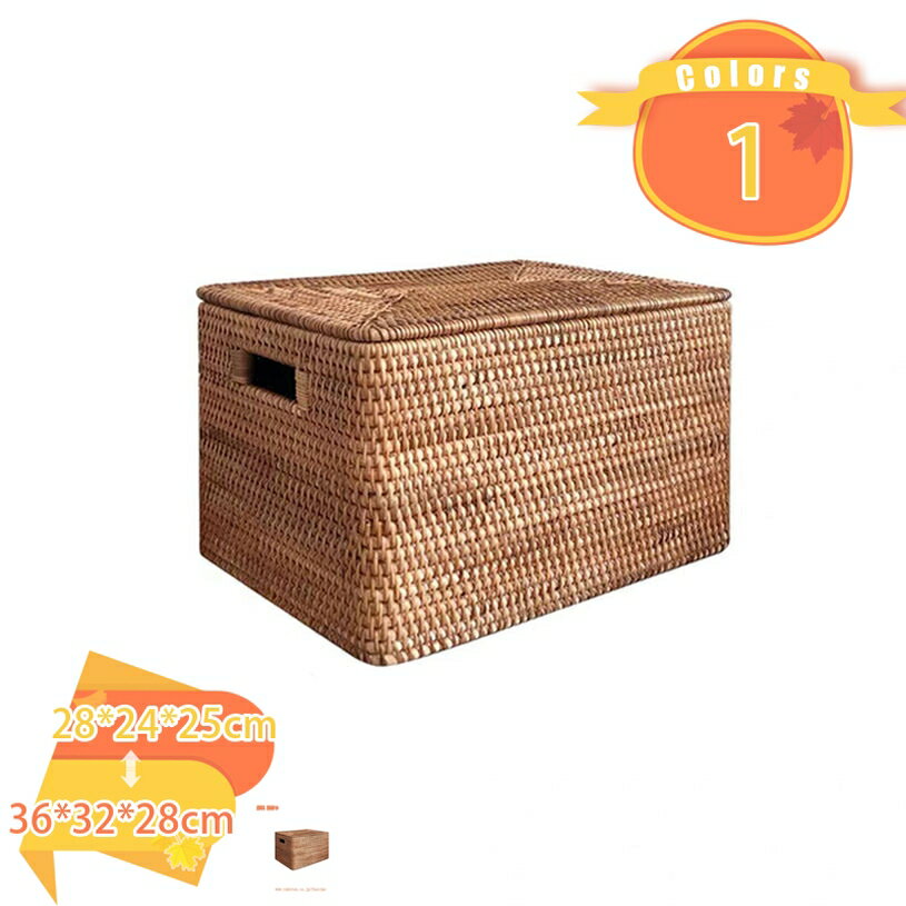 収納ボックス かご バスケット ラタン 雑貨 おもちゃ箱 ランドリーボックス 籐 ラタン 家具 一時置き 天然素材 洗面所 バスルーム 玄関 キッチン 台所 ダイニング トイレ オープン棚 オープン収納 クローゼット 見せる収納 fascimo