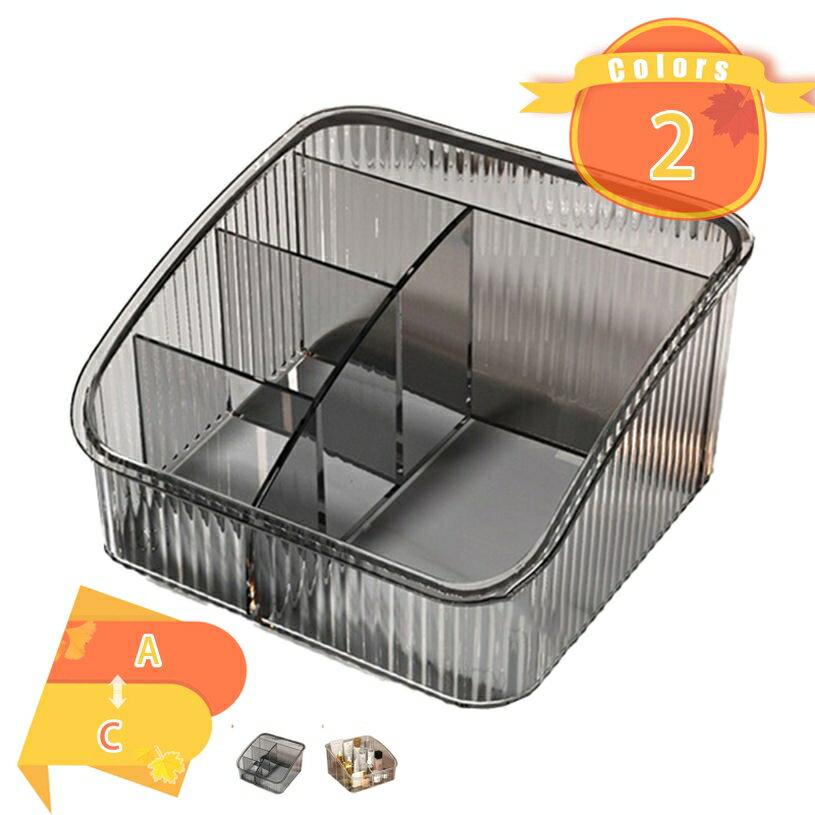 300円OFFクーポン メイクBOX 卓上収納 整理 小物入れ コスメボックス 大容量メイクボックス コスメ収納 整理簡単 防水防塵 浴室 洗面所収納 シンプル 付帯メイクブラシケース 多機能化粧品ケース 小物収納ボックス メイク道具 fascimo