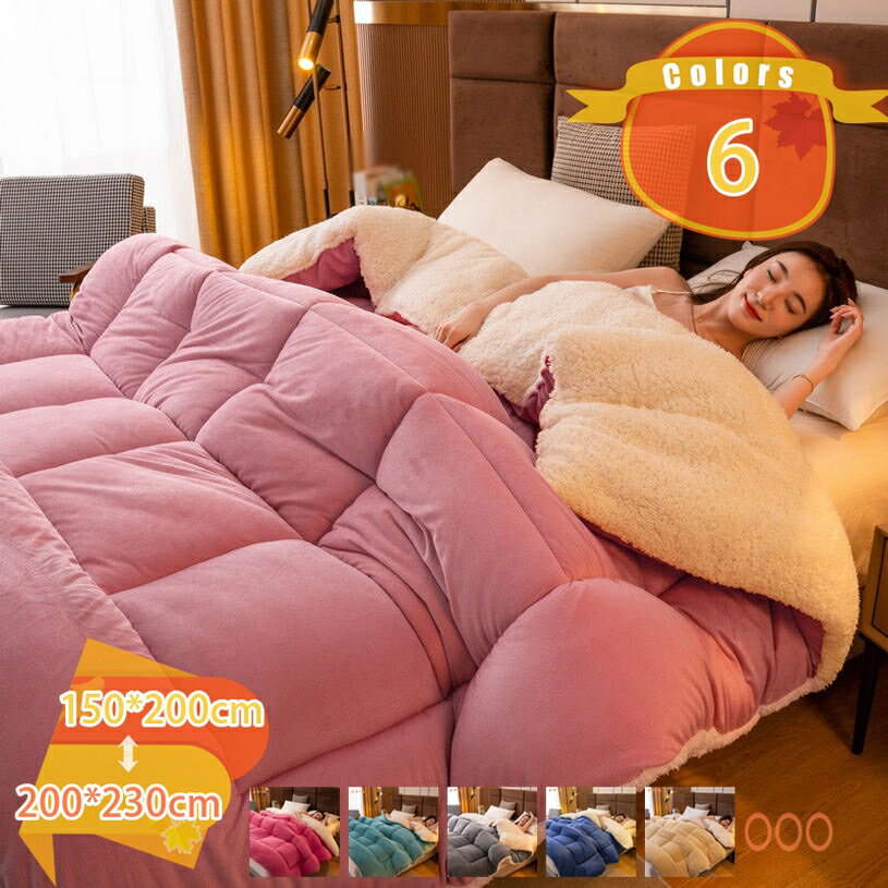 1000円OFFクーポン ふんわりフランネル シープ調ボア 中わた入り 2枚合わせ毛布 寝具 毛布 あったか なめらか ふんわり シープボア もこもこ シングル ダブル 柔らかく肌触り オシャレ ひざ掛け ふとん エアコン対策 気持ちいい 毛布 fascimo