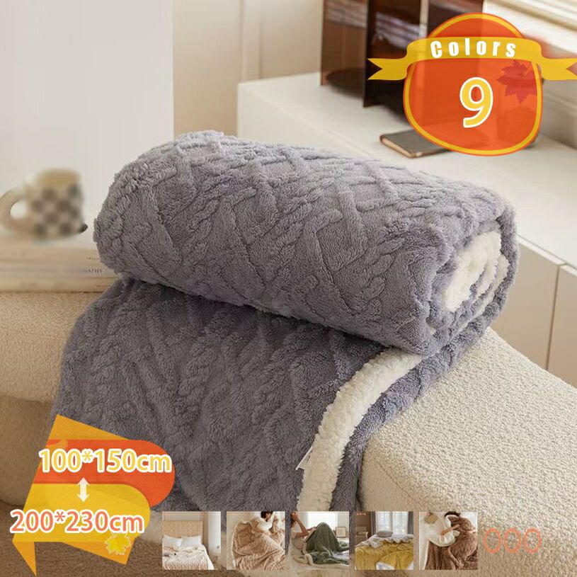 1000円OFFクーポン 毛布 シングル 2枚合わせ あったか 冬 マイクロファイバー ブランケット フランネル 洗える 静電気防止 暖かい 柔らかい ふわふわ シープボア かわいい おしゃれ 北欧風 軽い ブランケット 抗菌・防臭・防ダニ 無地 掛け毛布 fascimo