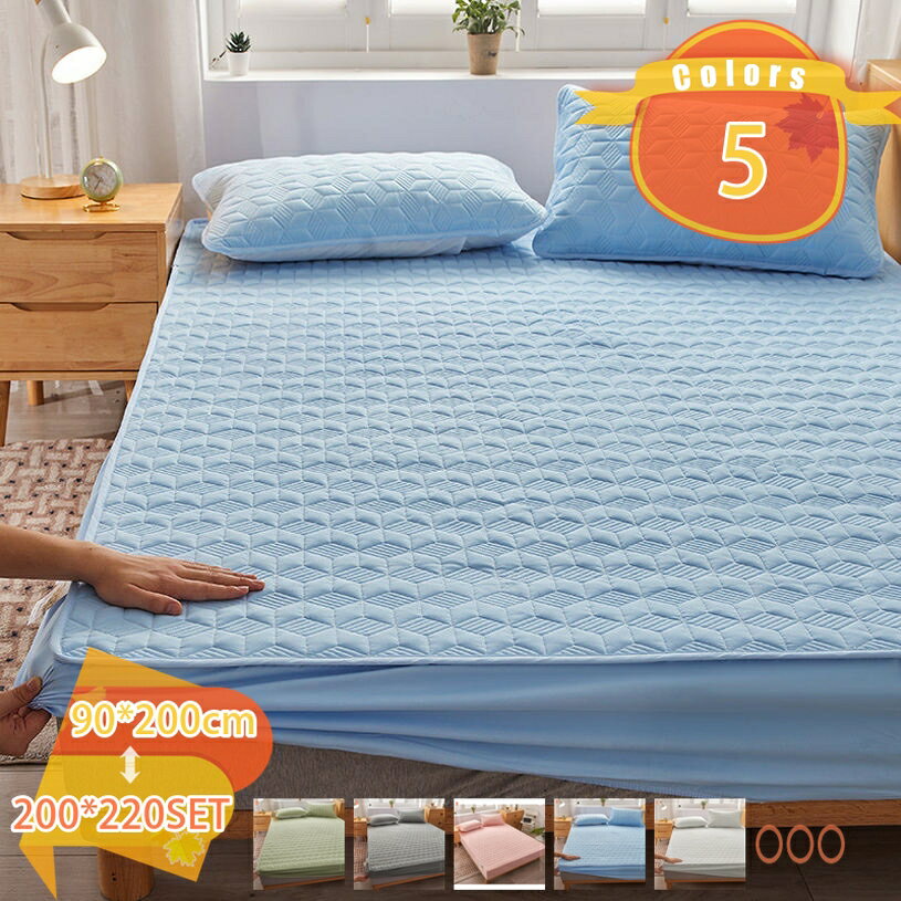 Rakuten - 冬用 ボックスシーツ シンプル コットン シーツ ベッド マットレスパッド 丸洗いok 春夏秋冬 暖かベットパッド しきぱっと 極暖 あったか さらさら ベットパッド 洗える 厚手 ボア クッション 敷パッド べっどぱっど 寝具 ベッドマット fascimo