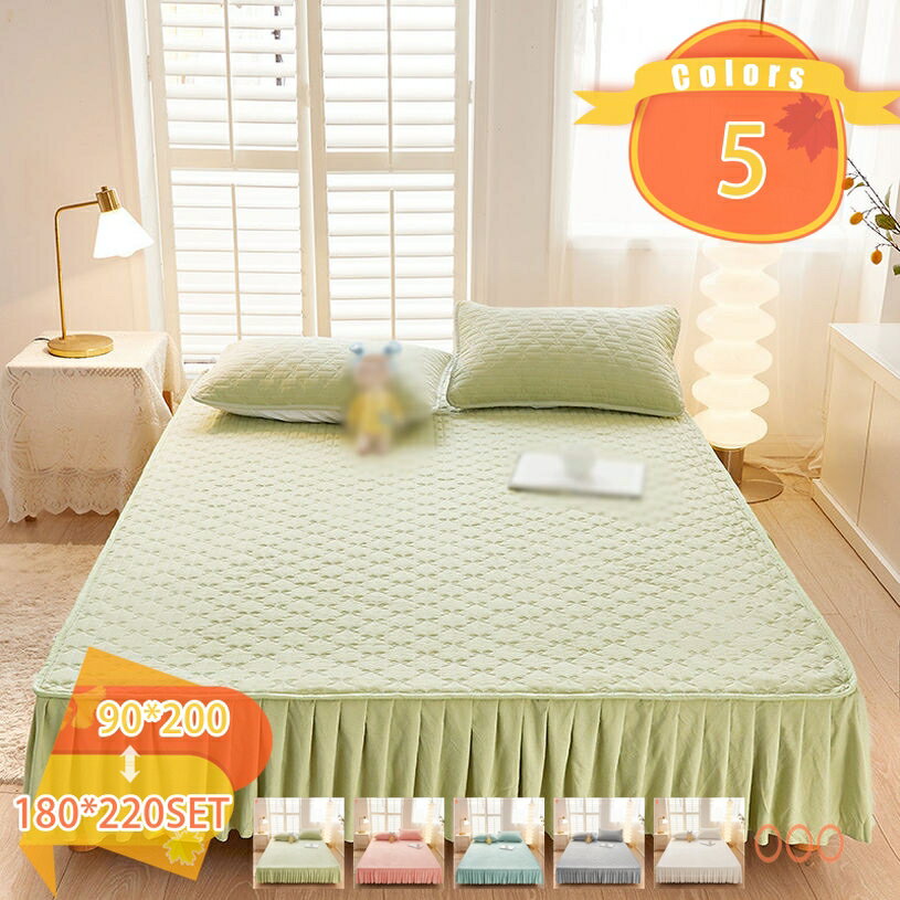 1000円OFFクーポン 冬用 ボックスシーツ 洗えるベットパッド しきぱっと ほこりの出にくい 綿100% 蓄熱 速乾 ベットパッド ウォッシャブル かわいい 雰囲気アップ マット ベーシック 引っ越し パッドシーツ 折りたたみ式 お手入れ簡単 防ダニ 防臭 fascimo