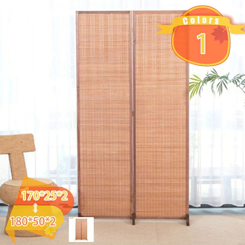 乐天商城 - 2000円OFFクーポン 木製スクリーン 2連タイプ 衝立 和風 パーティション パーテーション 間仕切り 目隠し 省スぺース 折りたたみ可能 省スペース 天然木製 アンティーク ヴィンテージ 北欧 おしゃれ シンプル アジアン 和室 西海岸風 fascimo