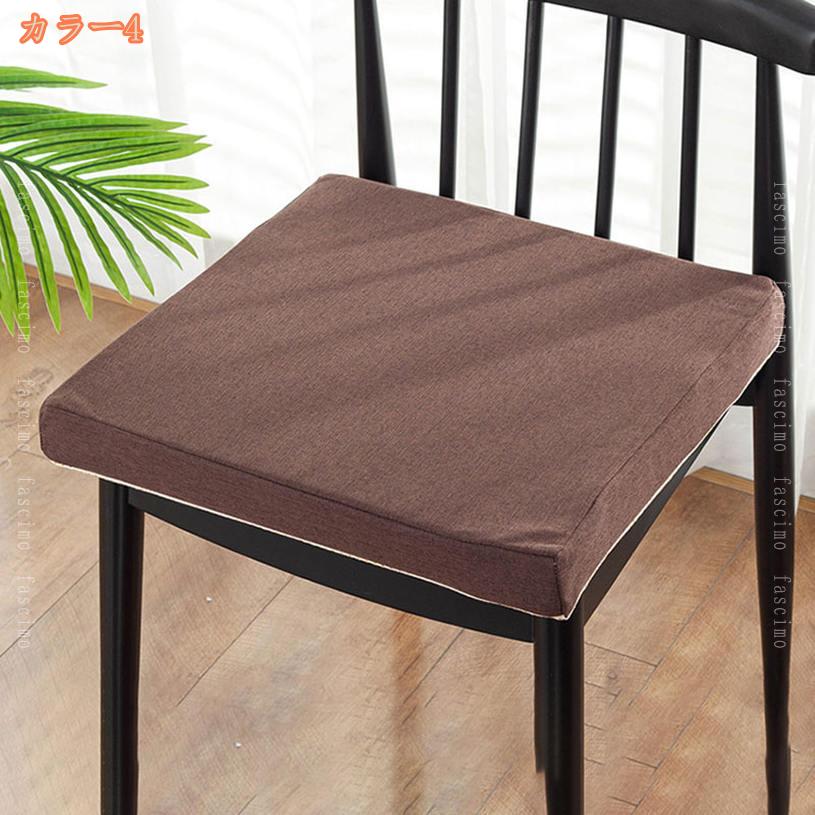 1000円OFFクーポン チェアクッション 椅子 クッション 低反発 シート クッション ダイニングチェア クッション イス 椅子用 四角 厚め チェア クッション 四角 座る 座布団 おしゃれ 北欧 座面 クッション いす用 クッション お尻 痛くない チェアパッド fascimo [3]