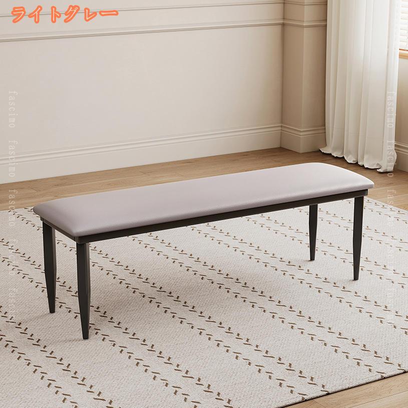 2000円OFFクーポン ダイニングベンチ 座面PVC 長椅子 PVC 2人掛け ベンチ ダイニング ベンチ 椅子 ダイニングチェア スツール 食卓椅子 食卓チェア ナチュラル 木製 おしゃれ レトロモダンダイニングベンチ 屋内用ベンチ ダイニングチェア椅子 fascimo [2]