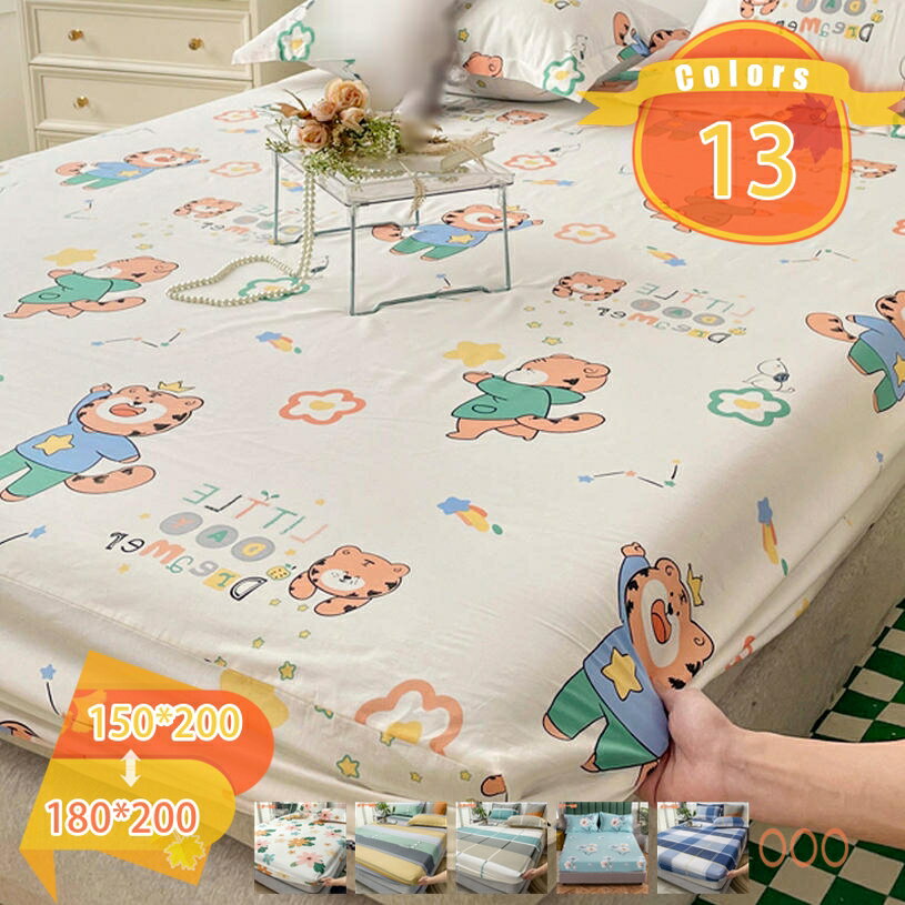 Rakuten - ボックスシーツ 高級ホテル仕様 健康 安眠 サラサラ 快適 綿洗いざらし 綿100% マットレスカバー シングル セミダブル ダブル 柔らかい 肌なじみの良い風合い おしゃれ 防縮 防ダニ 防臭 速乾 毛玉にならない 通気性 肌に優しい fascimo