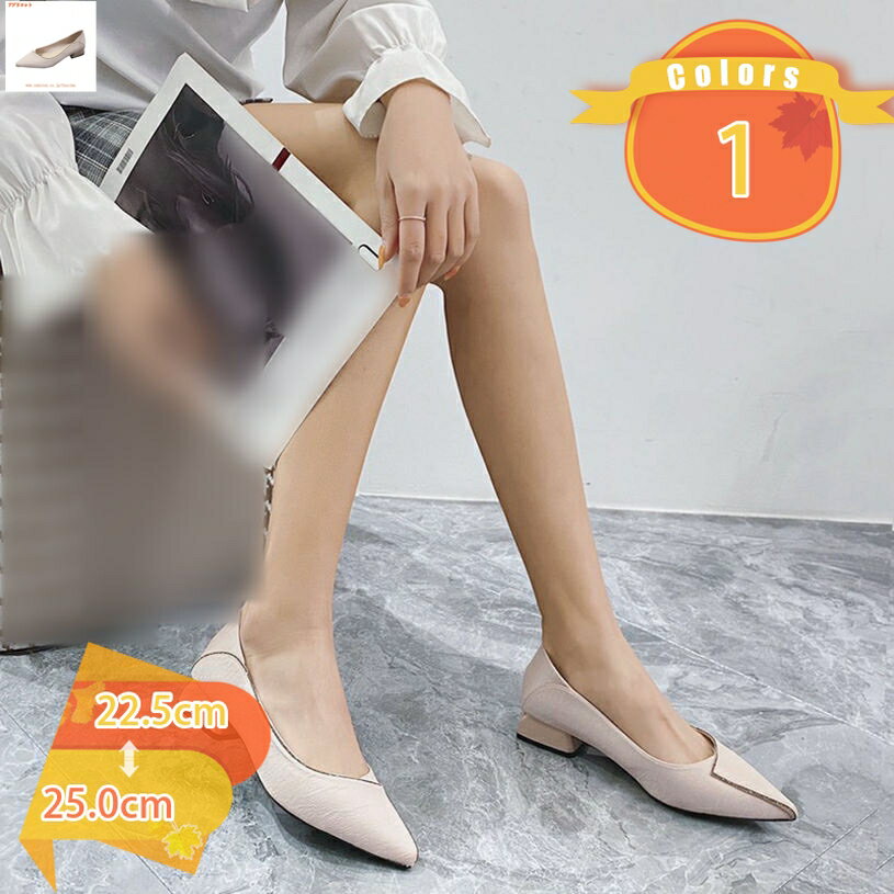 Rakuten - 1000円OFFクーポン パンプス 痛くない 歩きやすい 走れる 2cmヒール ポインテッドトゥ レディース ローヒール 大きい 小さい ベージュ ブラック 冠婚葬祭 結婚式 パーティー オフィス ビジネス 通勤 仕事 スリップオン バレエシューズ fascimo