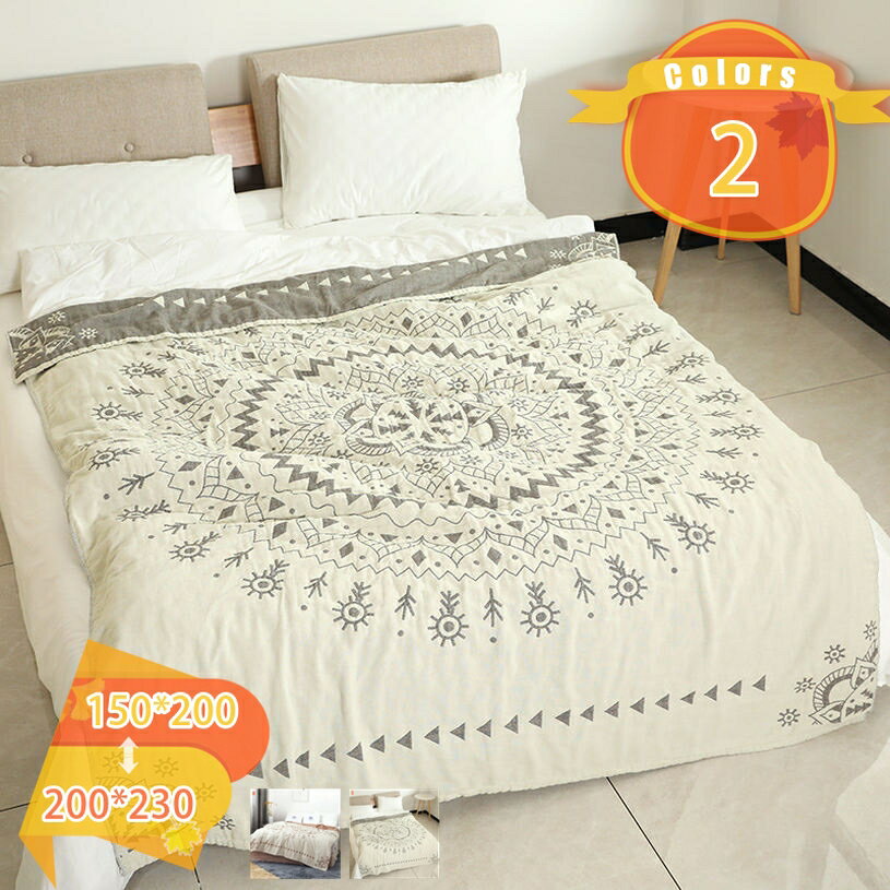 1000円OFFクーポン ガーゼケット タオル お昼寝マット マイクロファイバー 可愛い柄 キルトケット 綿10..