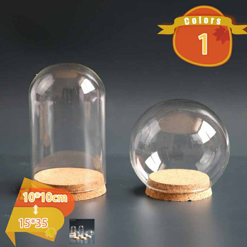 300円OFFクーポン ガラスドーム 大容量 ディスプレイカバー 防塵 インテリア フィギュア コレクション ..