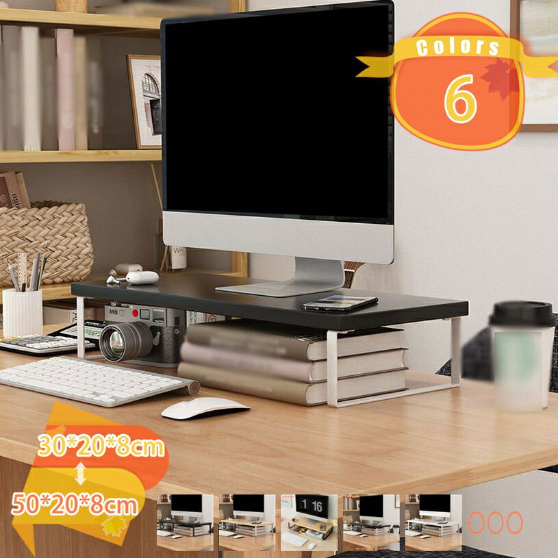 300円OFFクーポン モニター台 一段 コンパクト 木製 パソコンスタンド モニタースタンド おしゃれ パソ..