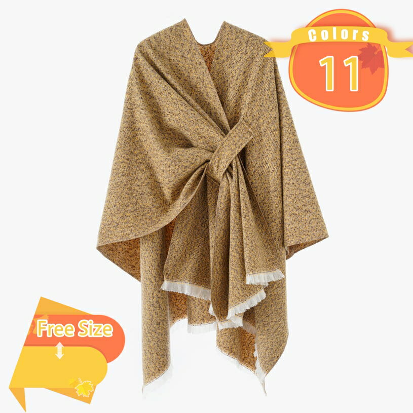 1000円OFFクーポン ストール ポンチョ 大判 おしゃれ レディース 秋冬 保温 防寒 あったか ショール マフラー 結婚式 オフィス カジュアル フリンジ 肩掛け 体形カバー 女子 大人 アウター カーディガン 室内 防寒グッズ 披露宴 パーティー fascimo