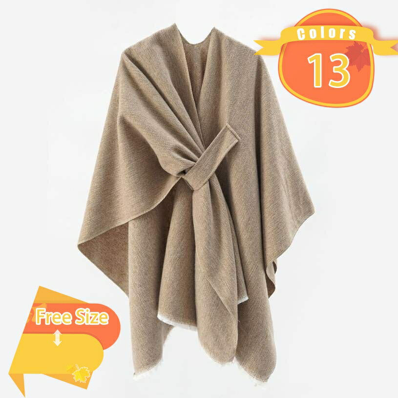 1000円OFFクーポン 大判 ストール ポンチョ あったか ひざかけ 羽織 着物 おしゃれ ポンチョコート マント ショール ブランケット 防寒 暖かい カーディガン マフラー ケープ オフィス カジュアル パーティー 大人 披露宴 出産祝 かわいい fascimo