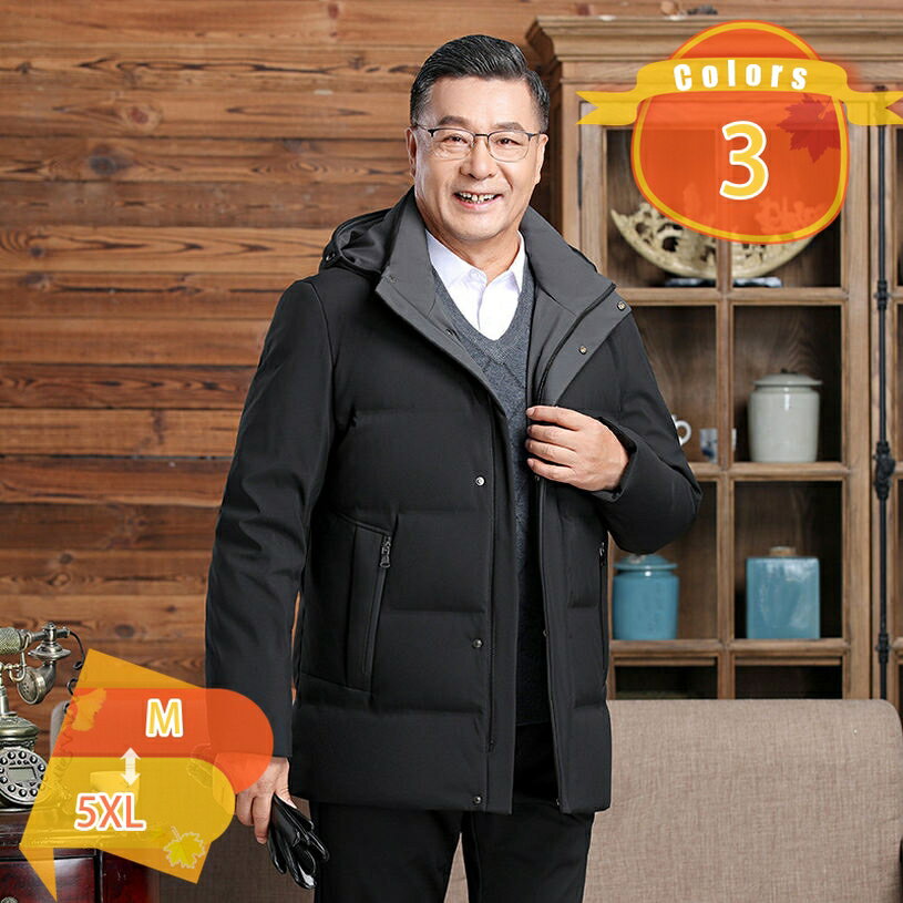 Rakuten - 中綿コート メンズ 防寒着 コート 中綿ジャケット 厚手 アウター フード付き ダウンジャケット 秋冬 カジュアル 男性 紳士服 ウエア ビジネス 通勤 お出かけ 普段用 暖かい 保温 防風防寒 40代/50代/60代 fascimo