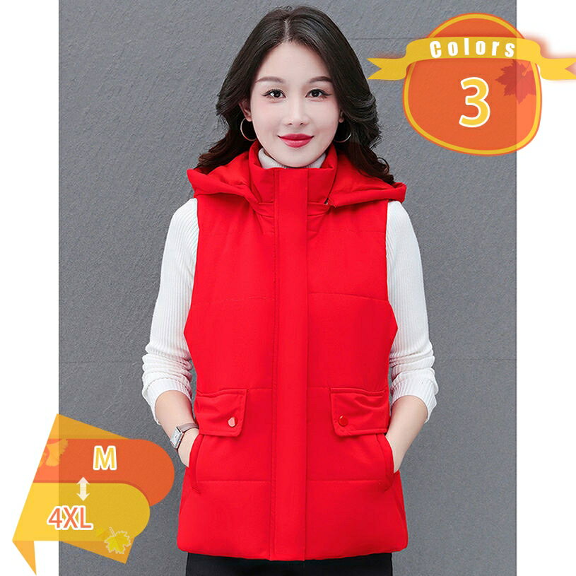 777円OFFクーポン レディース 中綿ベスト ダウンジャケット フード付き ショート スリム ママ ベスト オシャレ 春 冬 ベスト 防寒 寒さ対策 暖かい 体型カバー 保温 コート アウター 軽量 エレガンス 優雅 カジュアル 大きいサイズ fascimo
