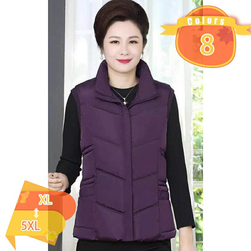 777円OFFクーポン 秋冬 ベスト レディース ダウンベスト 女性 前開きベスト 婦人服 冬物 トップス 防寒ベスト 上着 スタンドカラー ジッパー付きベスト 無地 ショートジャケット トップス ベストジャケット 羽織り あったか 母の日 fascimo