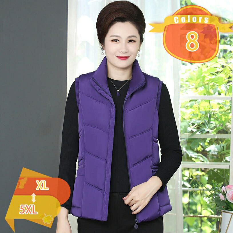 1000円OFFクーポン レディース ベスト 秋冬 スリム 袖なし ダウンベスト おしゃれ ショートベスト スタンドカラー ポケット付き コート ファッション 無地 シンプル 暖かい 軽量 防風 防寒 保温 中綿チョッキ お出掛け 母 ママ 40代 fascimo