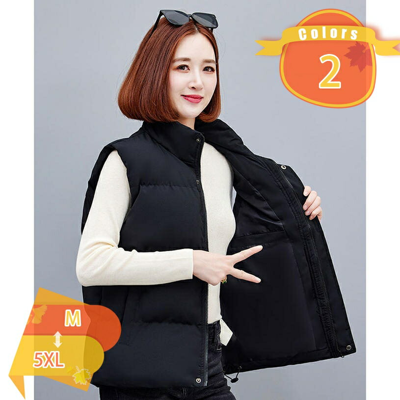 1000円OFFクーポン 秋冬 ベスト レディース ダウンベスト 女性 前開きベスト 婦人服 冬物 トップス 防寒ベスト 上着 スタンドカラー ジッパー付きベスト 無地 ショートジャケット トップス ベストジャケット 羽織り あったか 母の日 fascimo