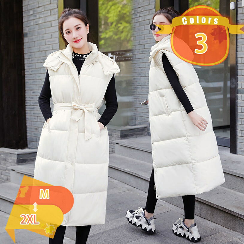 1000円OFFクーポン 中綿ベスト レディース ダウンベスト 秋 冬 軽量 細身 ポケット付き スタンドカラー..