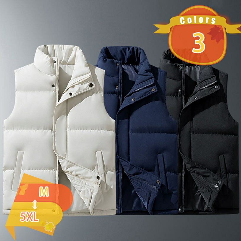1000円OFFクーポン ダウンベスト メンズ ベスト 中綿ベスト アウター 冬 防寒 防寒対策 保温性 暖かい ..