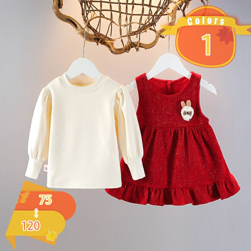 777円OFFクーポン ワンピース 女の子 セットアップ キッズ 長袖 セーター 2点セット 入学式 子ども服 ..