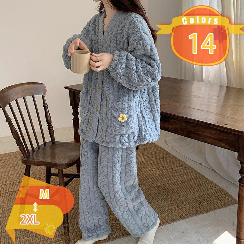 ルームウェア レディース長袖 薄手 上下セット ゆったり 前開き 春 夏 秋 冬 部屋着 ルームウェア 部屋着 吸水 速乾 肌に優しい吸水 fascimo