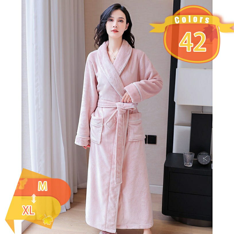 バスローブ 厚地 秋冬 メンズ レディース ふわふわ 優しい肌触り ガウン 速乾 保温 やわらか バス用品 お風呂上り 男女兼用 ルームウェア 浴衣 部屋着 ふわふわ保温 お風呂上がり 夫婦 吸水 fascimo