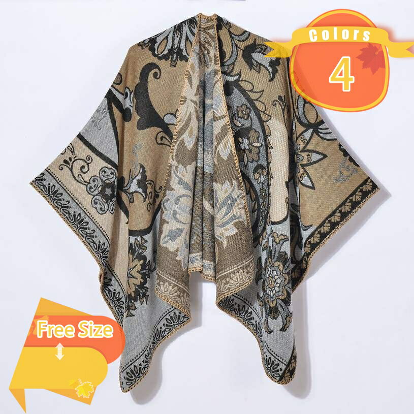 1000円OFFクーポン ストール ショール 大判ストール ポンチョ 羽織り レディース 冷房対策 防寒 防風 チェック柄 エスニック 母の日 誕生日 プレゼント UVカット 春 夏 秋 冬 星柄 アウター 柔らかい 肌に優しい スカーフ マフラー 肩掛け fascimo