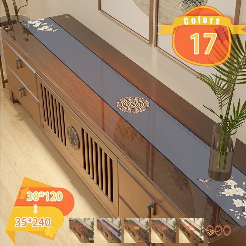 Table Runners - テーブルランナー おしゃれ 耐熱 撥水 pvc 北欧 防水 拭きやすい ダイニングサイドテーブルマット 透明 玄関 下駄箱マット テーブルセンター テーブルクロス テレビキャビネット デスク保護マット fascimo