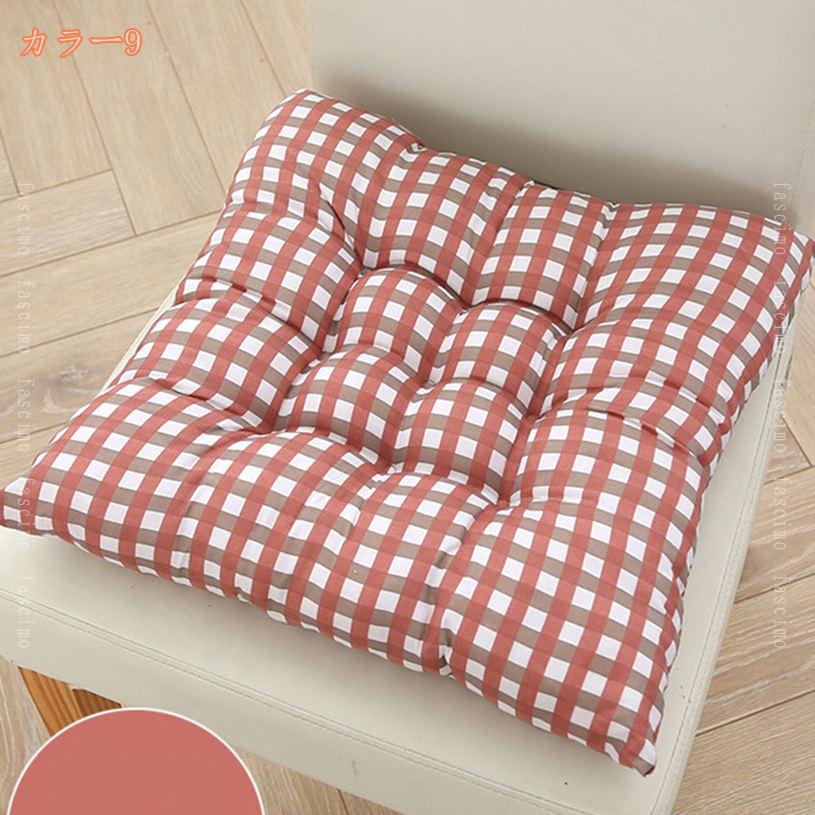 500円OFFクーポン シートクッション ふわふわ 厚め クッション チェアクッション チェアカバー 椅子カバー お尻が痛くなりにくい 座布団 可愛い 北欧 オールシーズン 紐付き ダイニングチェアカバー おしゃれ 取り付け簡単 滑り止め(2枚) fascimo [3]