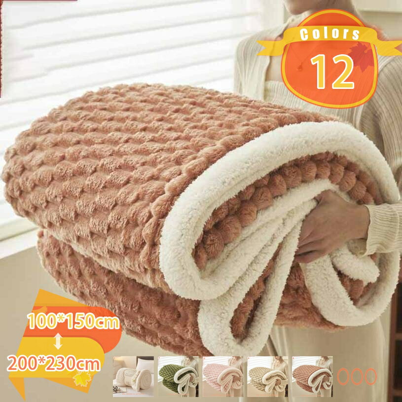 2000円OFFクーポン 掛け毛布 秋冬用 保温 防寒 厚手 柔らかく肌触り フランネル 2枚合わせ ブランケット あったか 快適 暖かい 北欧風 毛布 寝具 寝冷え対策 洗える おしゃれ 華やか 柔らかい 軽い 夏 冷え対策 オールシーズン 防寒性 安眠 ソファー用 タオルケット fascimo