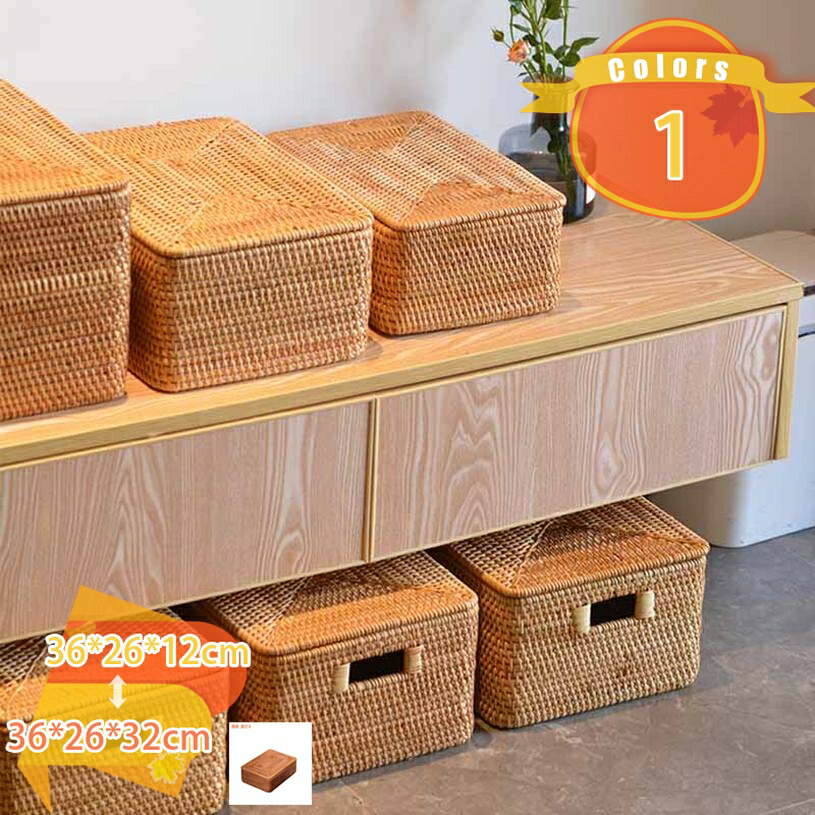 収納バスケット ラタン製 大容量 収納カゴ おしゃれ オシャレ かわいい 可愛い 収納カゴ インテリア お片づけ 方付け 整理ケース 収納ボックス 天然素材 籐製 藤編み 押し入れ クローゼット 収納バスケット 籐製バスケット fascimo