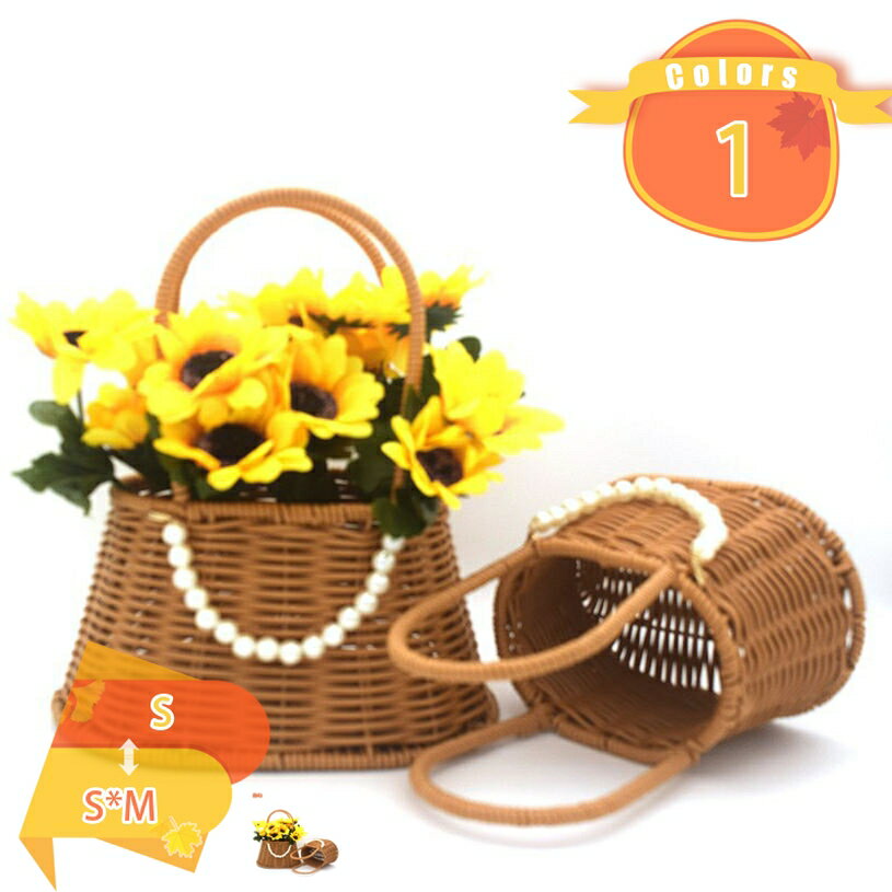 かご収納 持ち手 ピクニック バスケット ランチバスケット 籐かご 収納バスケット かご お菓子 果物 ピクニック 野菜 フルーツ パン フルーツバスケット 手編みかごバスケット 手提げバッグ お買い物籠 小物入れ 小物収納 オシャレ fascimo