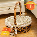 1000円OFFクーポン かごバスケット かわいい ピクニックバスケット ピクニック バスケット かごバッグ 籠バッグ お菓子入れ 果物入れ フルーツ入れ かご...