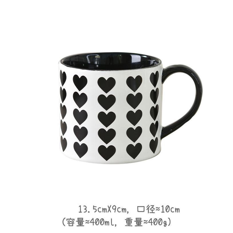 500円OFFクーポン マグカップ 可愛いハート柄 陶器 雑貨 男性 女性 コーヒー お茶 マグ カップ 結婚祝い 記念日 ギフト プレゼント 祝い 誕生日 還暦 記念 おしゃれ 入学 コーヒーカップ 食器 普段使い 撮影用 仕事用 勉強用 飲み物カップ fascimo