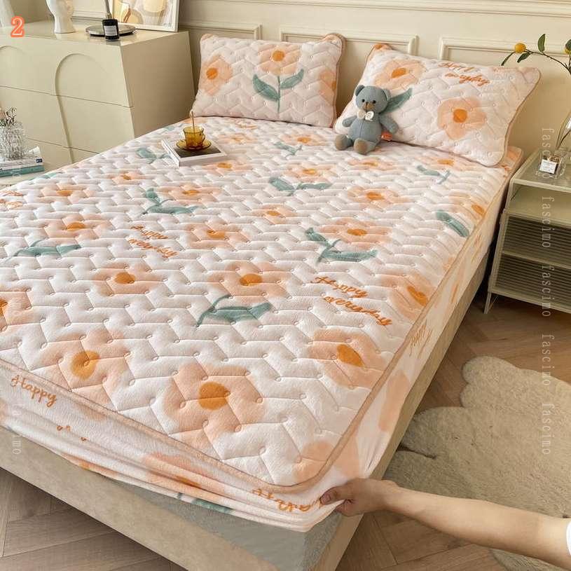 1000円OFFクーポン 軽量 パッドシーツ 通年使える ふわふわ フランネル やさしい肌触り 通気性 吸水性 ボアフリース 洗濯可能 敷き毛布 べっどぱっど 洗濯機対応 ムレにくい 寝具用 客間 ベッドマット コットンボックスシーツ 快適敷きパッド 簡単フィット fascimo 3