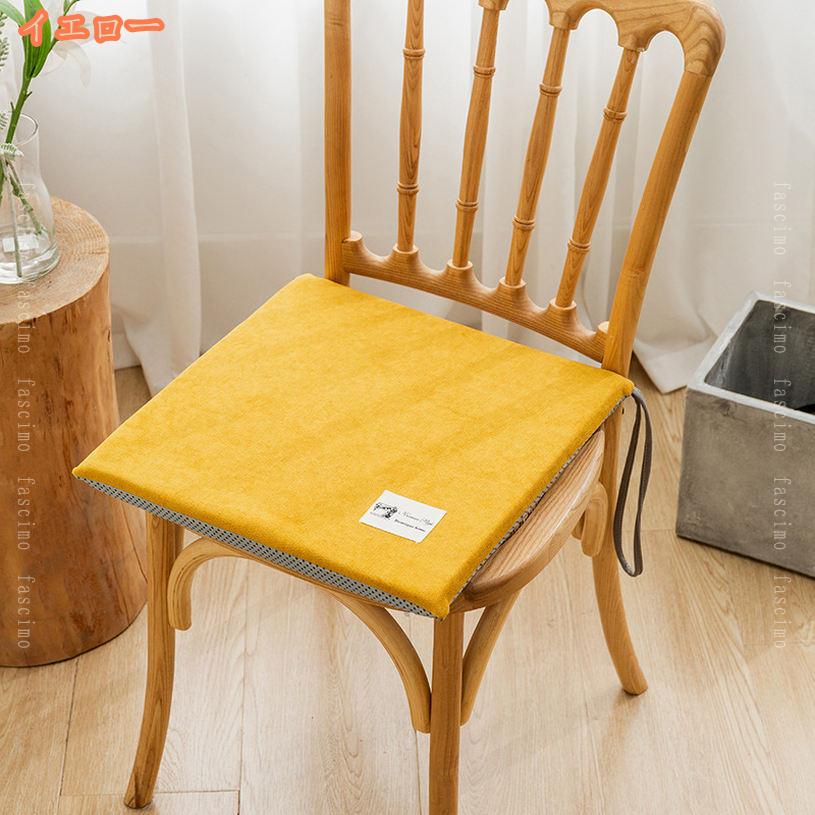 500円OFFクーポン 椅子用 チェアパッド 座面クッション 座布団 食卓椅子用 ダイニングチェアクッション おしゃれ 低反発 滑り止め シートクッション 洗える 通気性 快適 厚め クッション 北欧 滑らない 椅子 オフィス 自宅用 fascimo [2]