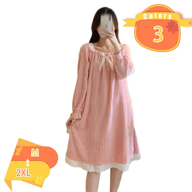 500円OFFクーポン ルームウェア 冬 もこもこ パジャマ 長袖 ネグリジェ ロング レディース 部屋着 蝶結び プリンセス風 ナイトウェア ゆったり 家着 寝巻き ふわもこ 暖かい ふわふわ 寝間着 冬物 大人可愛い 防寒 ホームウェア おうち時間 fascimo