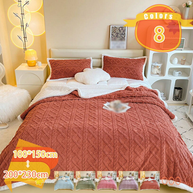 1000円OFFクーポン 毛布 シングル 冬用 厚手 ブランケット おしゃれ 高級 マイクロファイバー 毛布 ボア 冬 洗える 掛け毛布 キャンプ 毛布 軽量 ふわふわ かわいい 丸洗いOK 抗菌防臭 防ダニ加工ペット 北欧風 プレゼント 毛布 ぶらんけっと fascimo