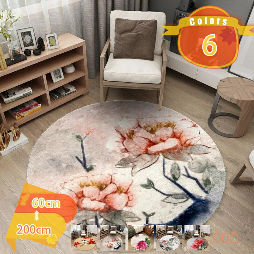 メイン素材：マイクロファイバー、ポリエステル◎ カーペットの底部には点線の不織布が採用されており、滑り止め機能を備えているだけでなく、通気性、床をくっつけず、床を保護する特徴がある。◎ 夏は冷房対策、冬は床暖房などに対応でき、カーペットの表...