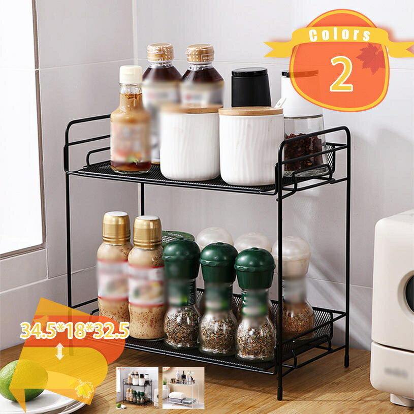 其它 - 調味料収納ラック スパイスラック 台所収納 組み立てが簡単 大容量 卓上ラック 机上ラック 卓上収納 おしゃれ 整理 デスク置き棚 オフィス キッチン 化粧台 リビング 洗面台 化粧品 調味料 文房具 寝室 fascimo