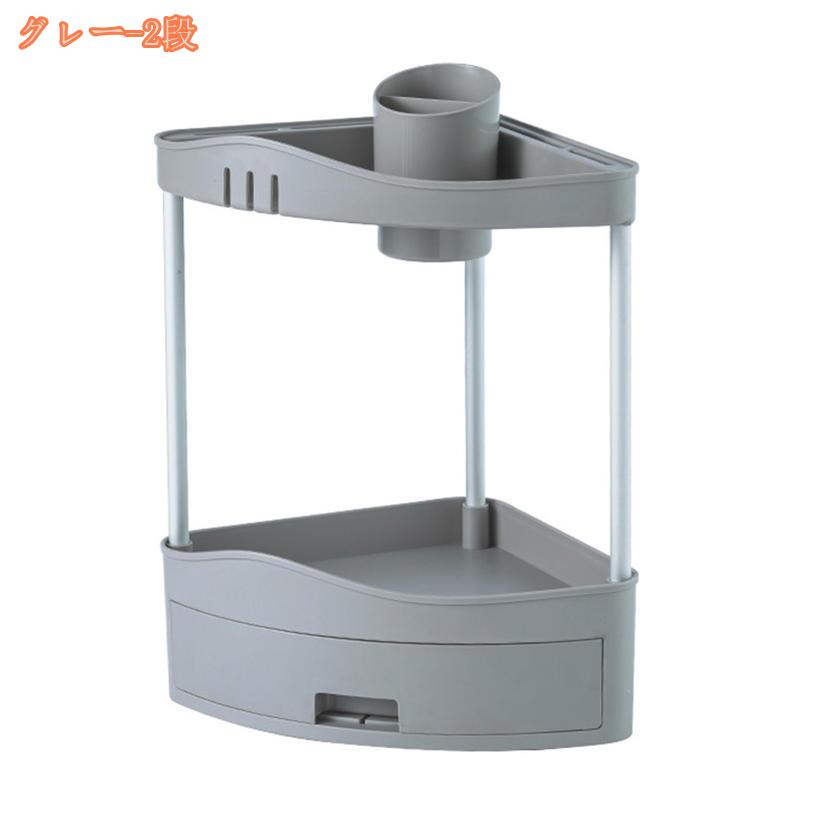 500円OFFクーポン 調味料ラック スパイスラック ボトルラック キッチンラック 収納ラック 滑り止め お風呂 浴室ラック おしゃれスパイスラック 多機能 卓上整理 包丁収納 箸立て スプーン収納 ナチュラル デスク上置棚 fascimo fascimo-10029965 FASCIMO サンプル画像2