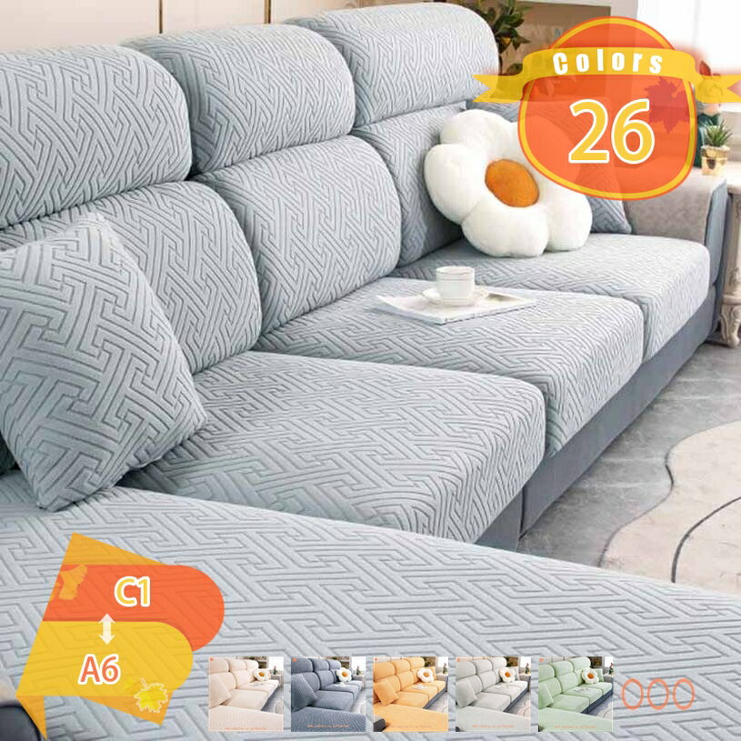 【クリックして他の色を選択してください】他の色1メイン素材：ポリエステル☆★高弾性素材、簡単に部屋の気分変わる：私たちのユニークなスリップカバーは伸縮性の高い生地で作られており、ほとんどのタイプのソファにフィットします。ベロア様な素材で作ら...