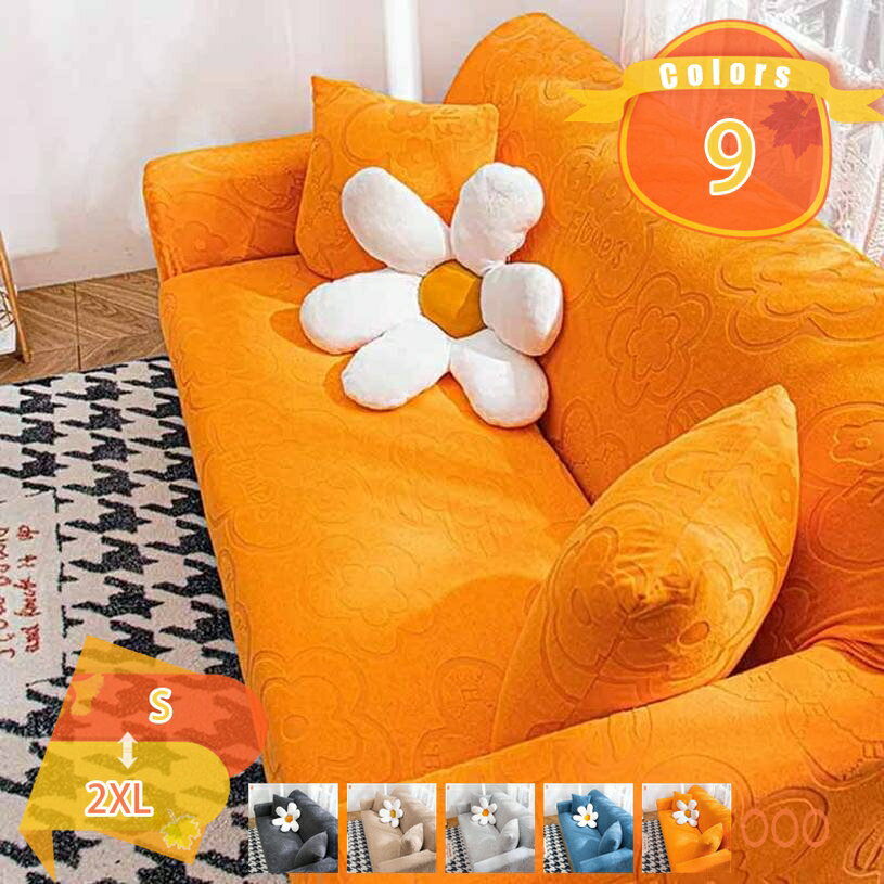 花模様 ソファカバー 2人掛け 肘付き ストレッチ 北欧風 伸縮素材 滑り止め 防塵カバー カウチ保護カバー クッションカバー ソファー保護 犬猫対策 爪とぎ防止 キズ防止 ソファーカバー 3人掛け 肘付き防水 おしゃれ 北欧 保護カバー fascimo
