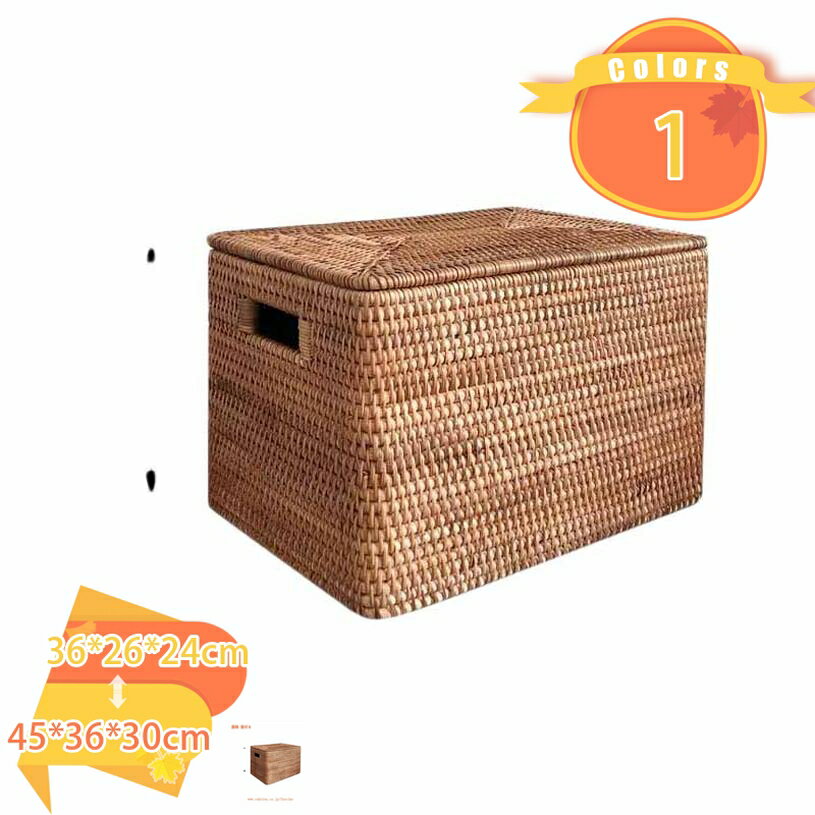 収納ボックス 田園風 収納かご おしゃれ 卓上収納 籐手編み 雑貨 小物入れ 収納バスケット ラタンバスケット 洗面所 バスルーム キッチン 台所 カフェ 喫茶店 飲食店 収納ボックス 収納ボックス 籐製 ラタンバスケット fascimo