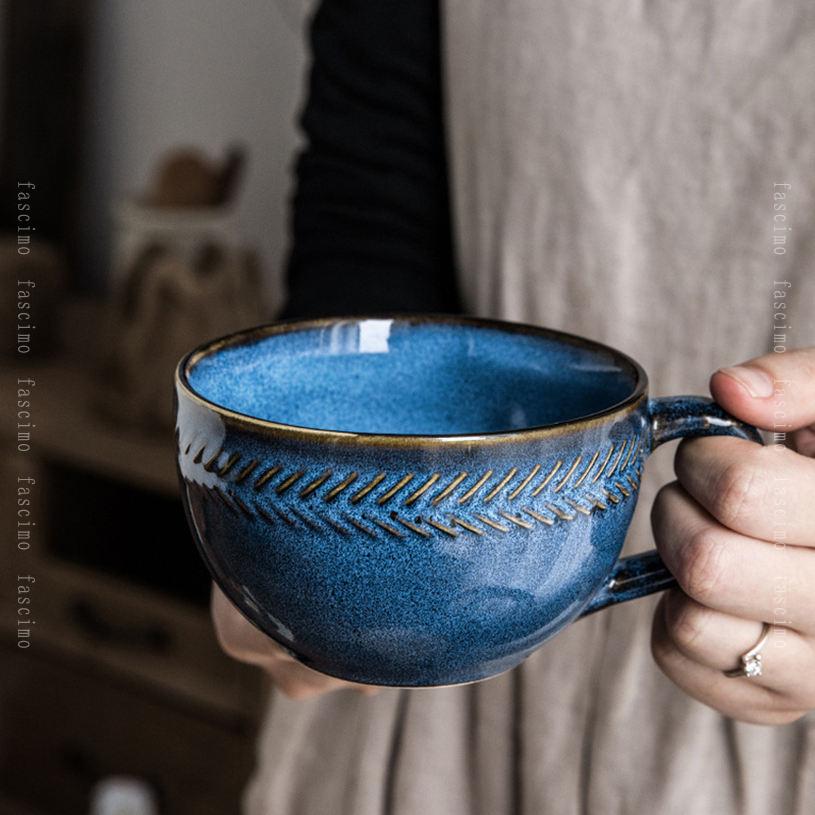 500円OFFクーポン マグカップ 陶器 コーヒーカップ グラデーション色 ins風マグカップ 洗いやすい 焼き物 コップ 珈琲 紅茶 緑茶 お茶 ミルク コーラー 炭酸水 食器 coffee cup mug 業務用 北欧スタイル コーヒー カップ 軽量マグカップ fascimo